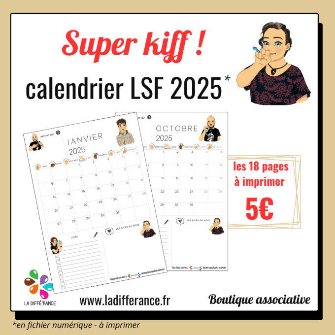 Calendrier LSF 2025