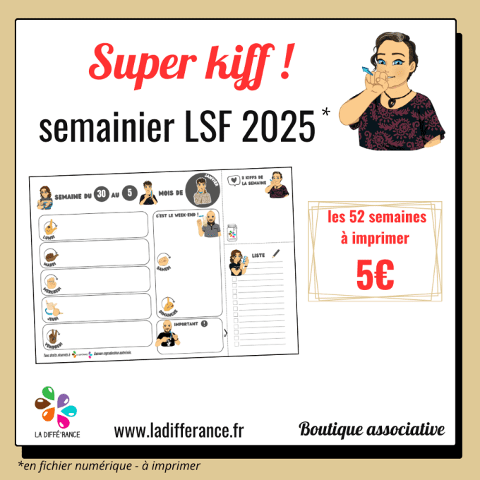 Semainier LSF 2025
