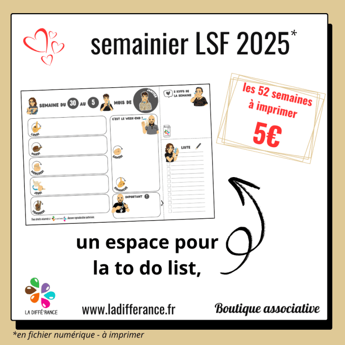 Semainier LSF 2025