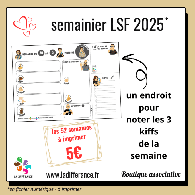 Semainier LSF 2025