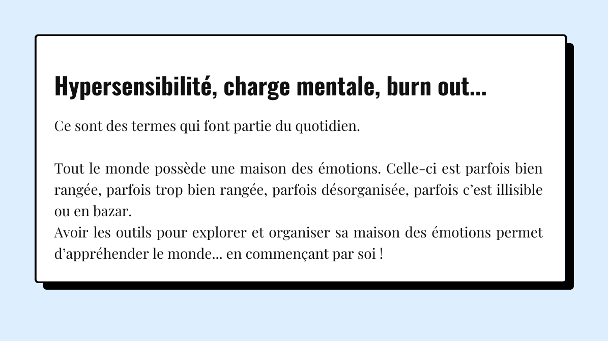 hypersensibilité, charge mentale, burn out