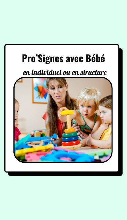 formations en Signes avec Bébé pour les professionnels de la petite enfance, les structures comme les crèches, les multi accueils...
